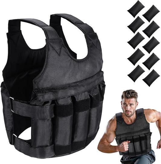 Weighted Vest for Men & Women – 5Kg 10Kg 20Kg Durable Weight Vest for Training