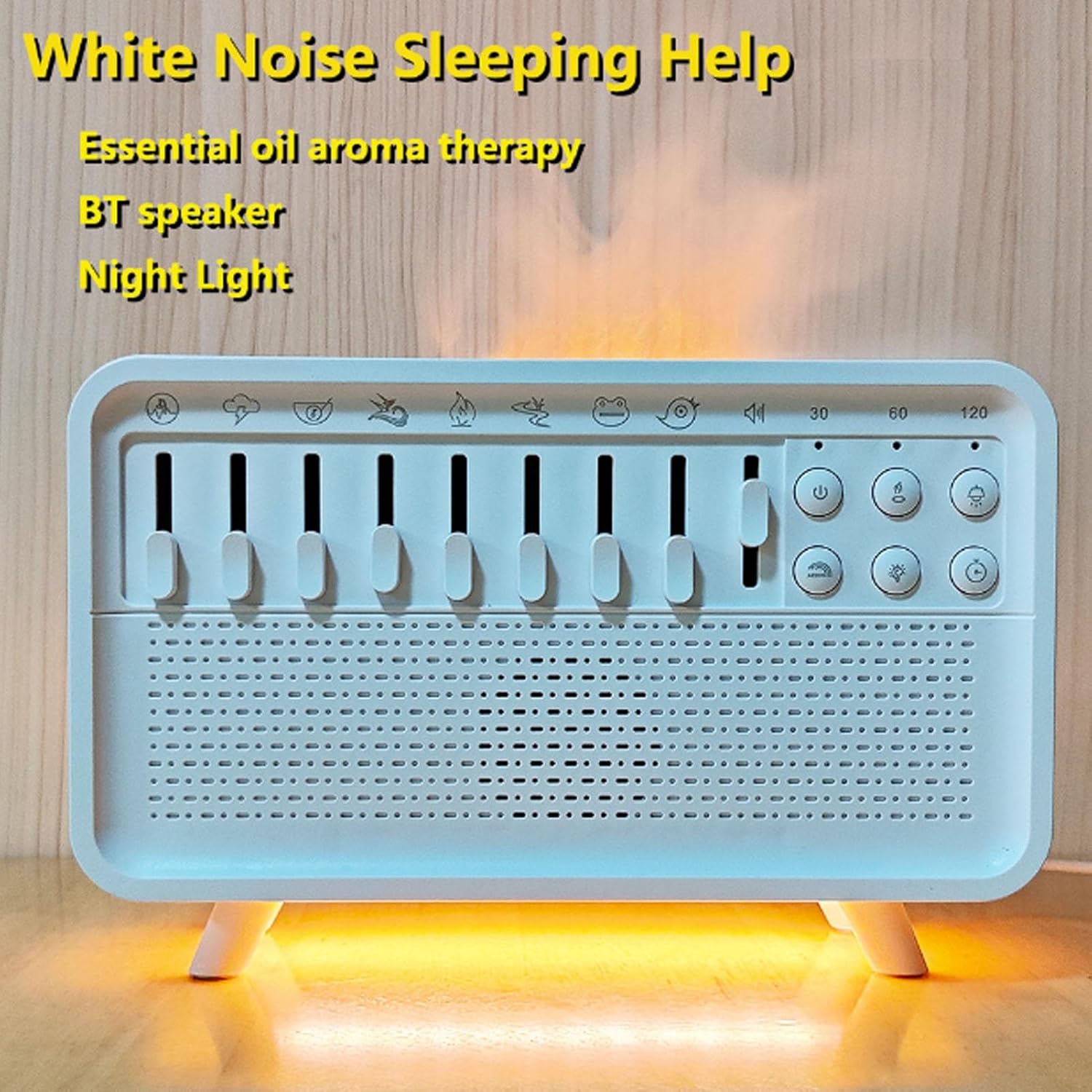 White Noise Machine Humidifier Sound Machine Bluetooth Speaker Diffuser