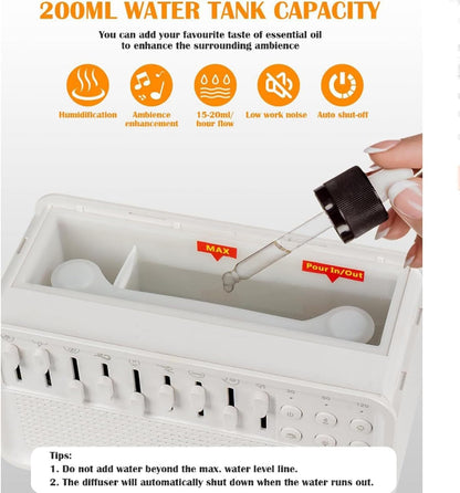 White Noise Machine Humidifier Sound Machine Bluetooth Speaker Diffuser