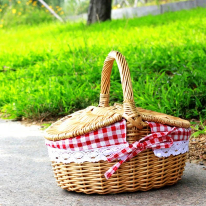 Wicker Picnic Basket Set