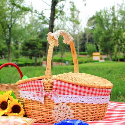 Wicker Picnic Basket Set