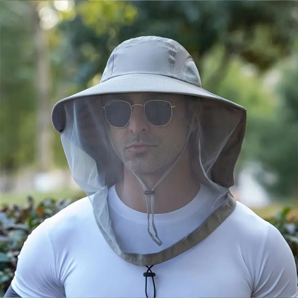 Wide Brim Sun and Mosquito Protection Hat