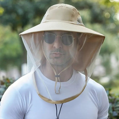 Wide Brim Sun and Mosquito Protection Hat