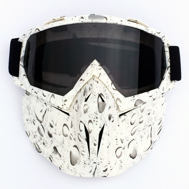 Windproof Anti-Fog Skiing Motorcycling Mask Goggles with Box