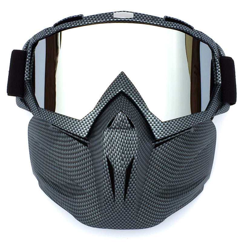 Windproof Anti-Fog Skiing Motorcycling Mask Goggles with Box