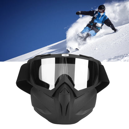 Windproof Anti-Fog Skiing Motorcycling Mask Goggles with Box