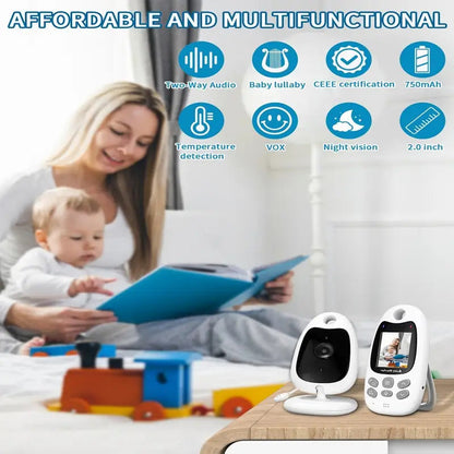 Wireless Baby Monitor with Video Audio Night Vision Two-Way Communication