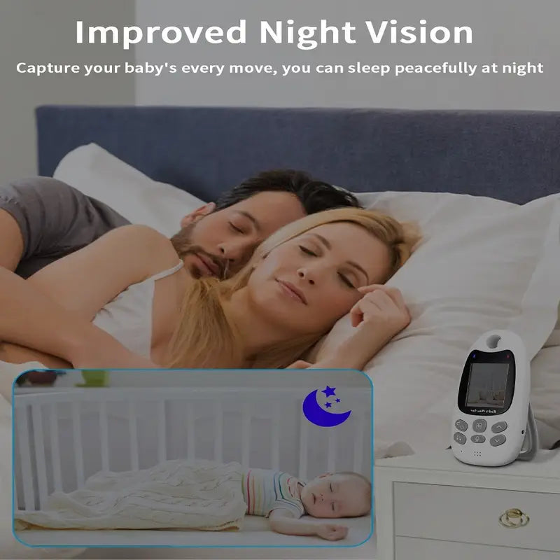 Wireless Baby Monitor with Video Audio Night Vision Two-Way Communication