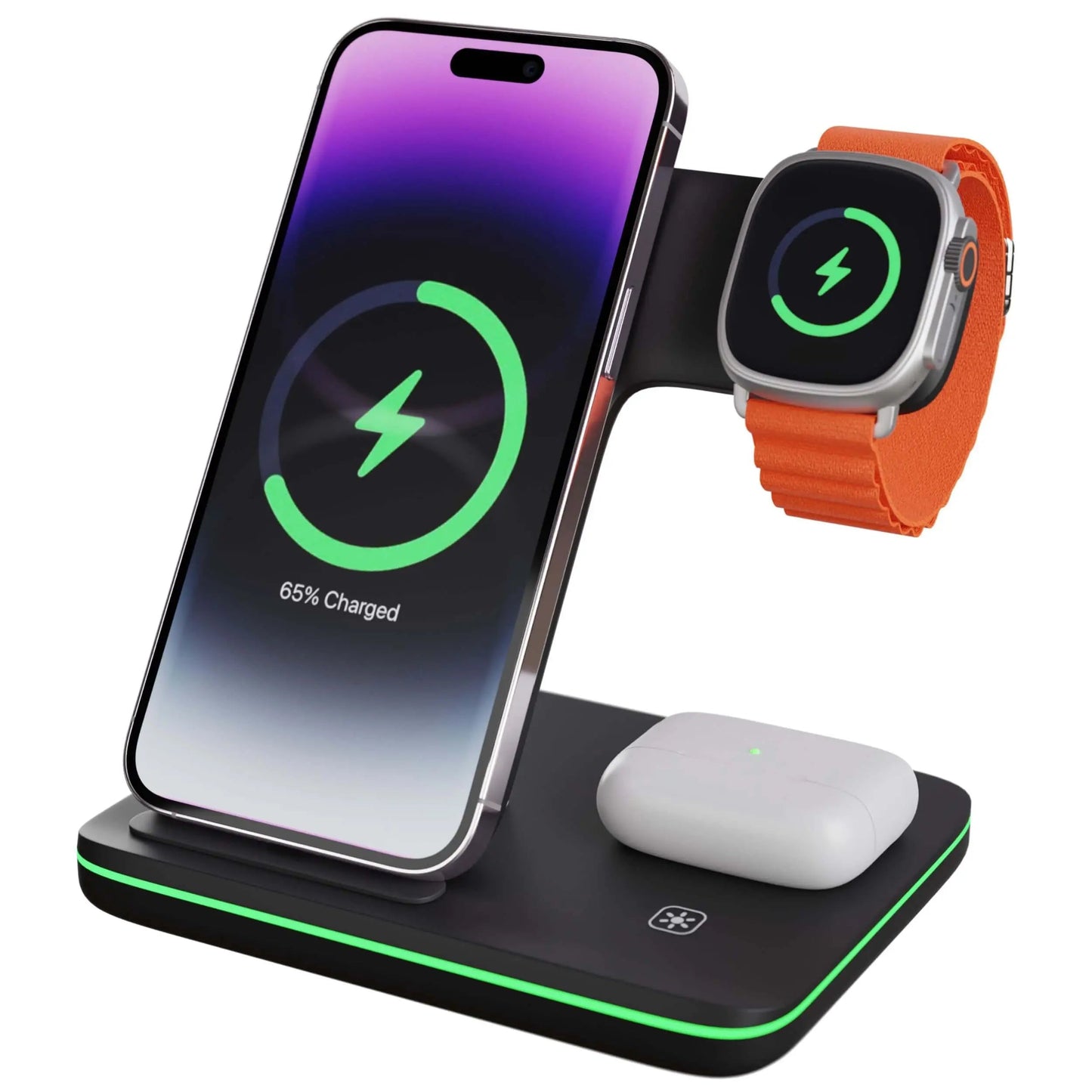 Wireless Charging Dock for iPhone Apple Watch Charger Station