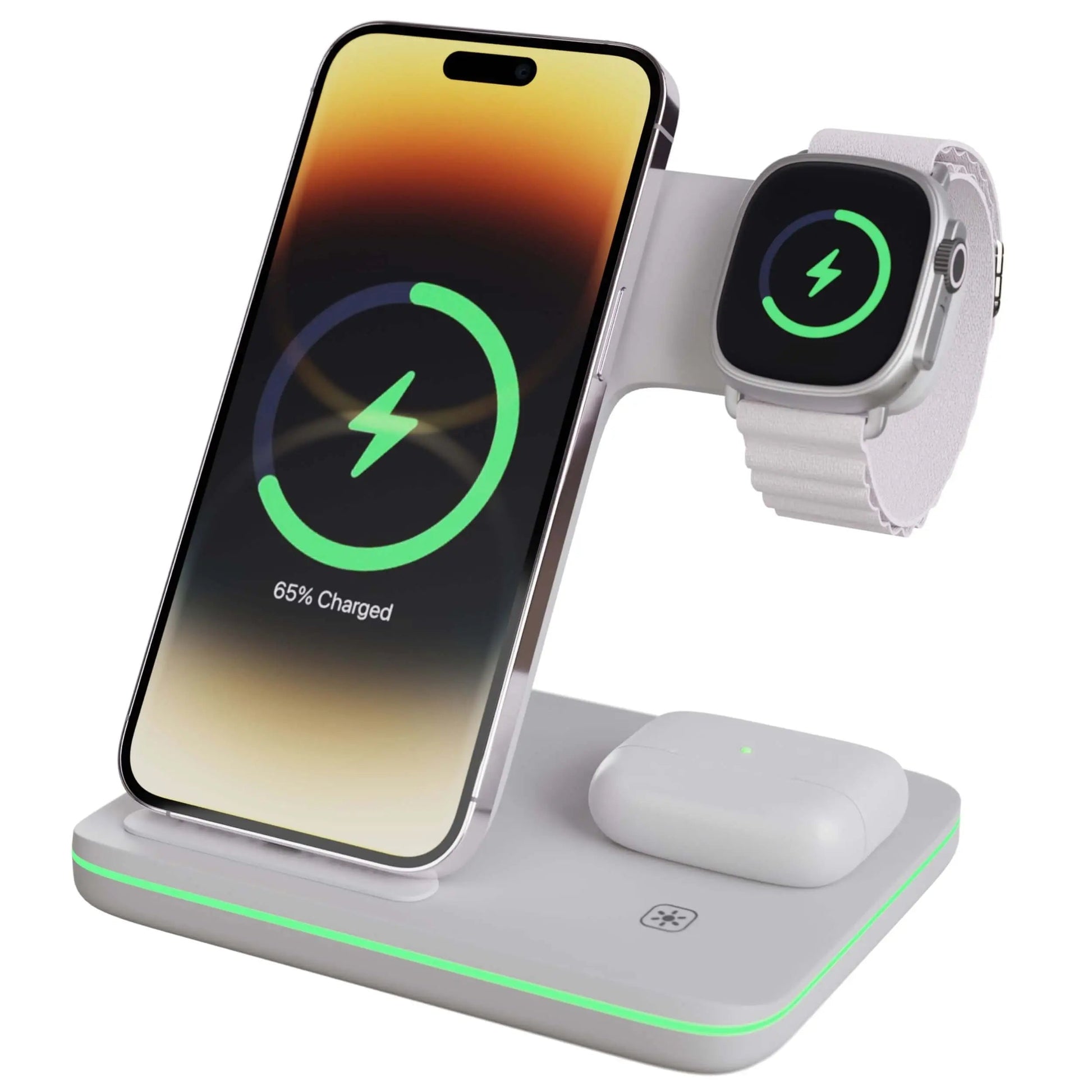 Wireless Charging Dock for iPhone Apple Watch Charger Station