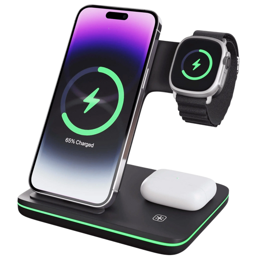 Wireless Charging Dock for iPhone Apple Watch Charger Station