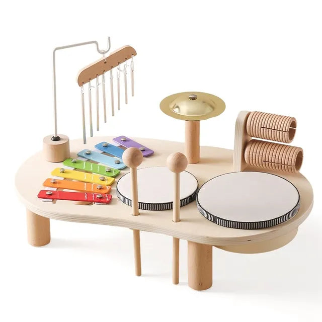 Wooden Music Station Toy for Kids