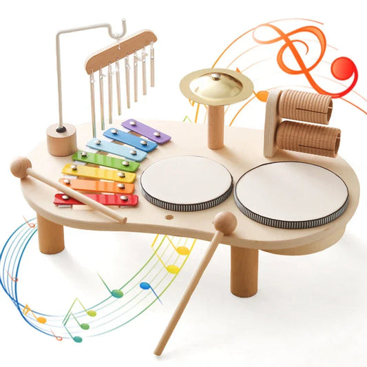 Wooden Music Station Toy for Kids