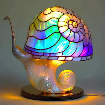 Stained Glass Table Lamp for Home Decor - Elegant Fantasy Design