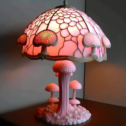 Stained Glass Table Lamp for Home Decor - Elegant Fantasy Design